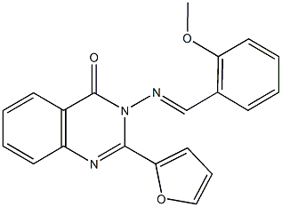 2-(2-furyl)-3-[(2-methoxybenzylidene)amino]-4(3H)-quinazolinone Structure