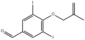 3,5-diiodo-4-[(2-methylprop-2-enyl)oxy]benzaldehyde Structure