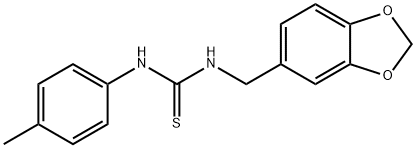 N-(1,3-benzodioxol-5-ylmethyl)-N'-(4-methylphenyl)thiourea 구조식 이미지