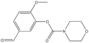 5-formyl-2-methoxyphenyl morpholine-4-carboxylate Structure