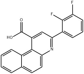 3-(2,3-difluorophenyl)benzo[f]quinoline-1-carboxylic acid 구조식 이미지