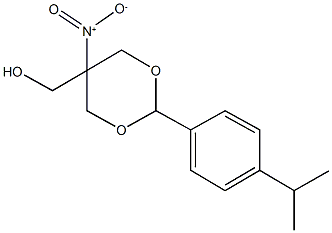 [5-nitro-2-(4-isopropylphenyl)-1,3-dioxan-5-yl]methanol 구조식 이미지