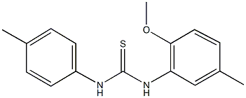 N-(2-methoxy-5-methylphenyl)-N'-(4-methylphenyl)thiourea 구조식 이미지