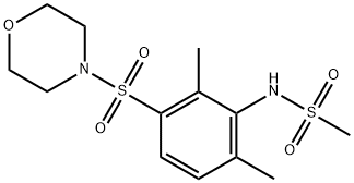 N-[2,6-dimethyl-3-(morpholin-4-ylsulfonyl)phenyl]methanesulfonamide 구조식 이미지