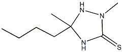 5-butyl-2,5-dimethyl-1,2,4-triazolidine-3-thione Structure