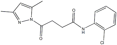 N-(2-chlorophenyl)-4-(3,5-dimethyl-1H-pyrazol-1-yl)-4-oxobutanamide Structure