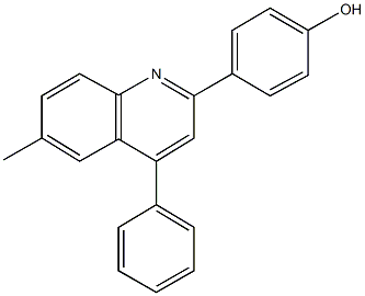 4-(6-methyl-4-phenyl-2-quinolinyl)phenol Structure