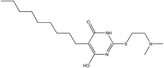 2-{[2-(dimethylamino)ethyl]sulfanyl}-6-hydroxy-5-nonyl-4(3H)-pyrimidinone Structure