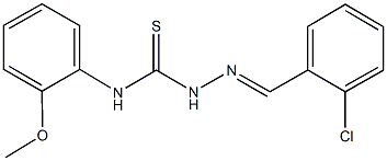 2-chlorobenzaldehyde N-(2-methoxyphenyl)thiosemicarbazone 구조식 이미지