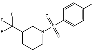 1-[(4-fluorophenyl)sulfonyl]-3-(trifluoromethyl)piperidine 구조식 이미지