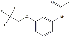 N-[3-iodo-5-(2,2,2-trifluoroethoxy)phenyl]acetamide Structure