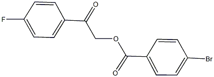 2-(4-fluorophenyl)-2-oxoethyl 4-bromobenzoate 구조식 이미지