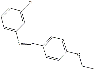 N-(3-chlorophenyl)-N-(4-ethoxybenzylidene)amine Structure