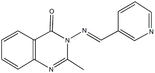 2-methyl-3-[(3-pyridinylmethylene)amino]-4(3H)-quinazolinone 구조식 이미지