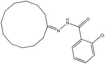 2-chloro-N'-cyclododecylidenebenzohydrazide Structure