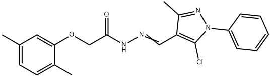 N'-[(5-chloro-3-methyl-1-phenyl-1H-pyrazol-4-yl)methylene]-2-(2,5-dimethylphenoxy)acetohydrazide Structure