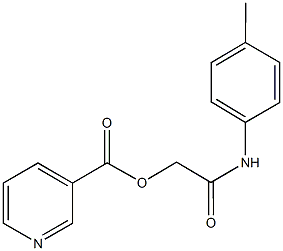 2-oxo-2-(4-toluidino)ethylnicotinate 구조식 이미지