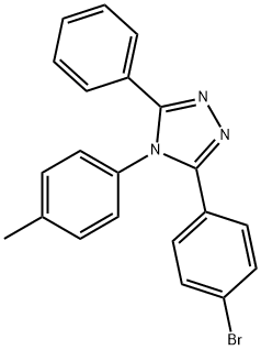 3-(4-bromophenyl)-4-(4-methylphenyl)-5-phenyl-4H-1,2,4-triazole 구조식 이미지