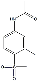 N-[3-methyl-4-(methylsulfonyl)phenyl]acetamide Structure