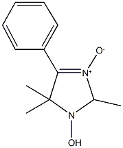 2,5,5-trimethyl-4-phenyl-2,5-dihydro-1H-imidazol-1-ol 3-oxide Structure