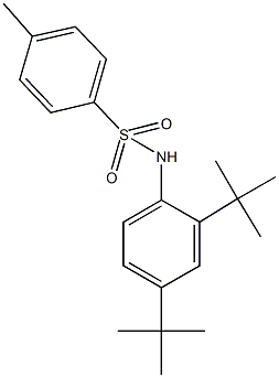 N-(2,4-ditert-butylphenyl)-4-methylbenzenesulfonamide 구조식 이미지