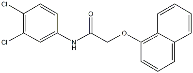 N-(3,4-dichlorophenyl)-2-(1-naphthyloxy)acetamide Structure