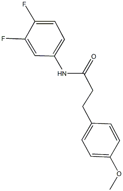 N-(3,4-difluorophenyl)-3-(4-methoxyphenyl)propanamide 구조식 이미지