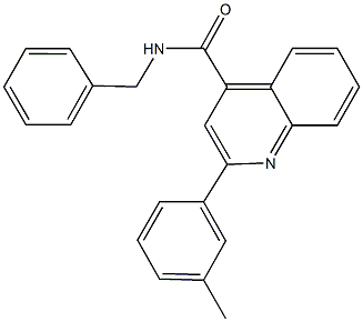N-benzyl-2-(3-methylphenyl)-4-quinolinecarboxamide Structure