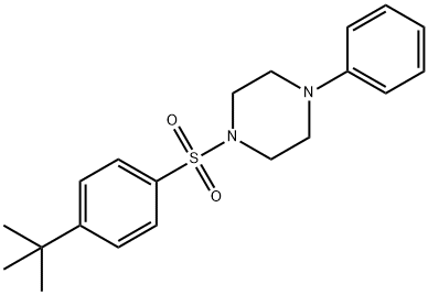 1-[(4-tert-butylphenyl)sulfonyl]-4-phenylpiperazine Structure