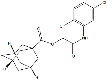 2-(2,5-dichloroanilino)-2-oxoethyl 1-adamantanecarboxylate 구조식 이미지