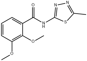 2,3-dimethoxy-N-(5-methyl-1,3,4-thiadiazol-2-yl)benzamide Structure