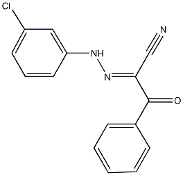 2-[(3-chlorophenyl)hydrazono]-3-oxo-3-phenylpropanenitrile 구조식 이미지