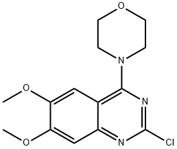 2-chloro-6,7-dimethoxy-4-(4-morpholinyl)quinazoline Structure