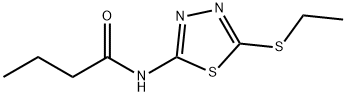 N-[5-(ethylsulfanyl)-1,3,4-thiadiazol-2-yl]butanamide Structure