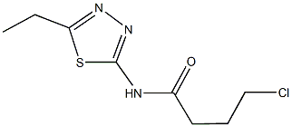 4-chloro-N-(5-ethyl-1,3,4-thiadiazol-2-yl)butanamide Structure