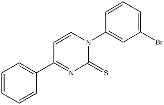 1-(3-bromophenyl)-4-phenyl-2(1H)-pyrimidinethione 구조식 이미지