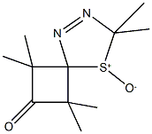 1,1,3,3,7,7-hexamethyl-8-thia-5,6-diazaspiro[3.4]oct-5-en-2-one8-oxide 구조식 이미지