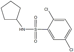 2,5-dichloro-N-cyclopentylbenzenesulfonamide Structure