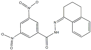 N'-(3,4-dihydro-1(2H)-naphthalenylidene)-3,5-dinitrobenzohydrazide 구조식 이미지