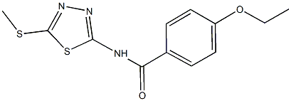 4-ethoxy-N-[5-(methylsulfanyl)-1,3,4-thiadiazol-2-yl]benzamide Structure