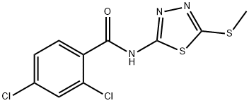 2,4-dichloro-N-[5-(methylthio)-1,3,4-thiadiazol-2-yl]benzamide Structure