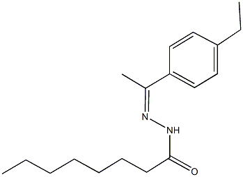 N'-[1-(4-ethylphenyl)ethylidene]octanohydrazide 구조식 이미지