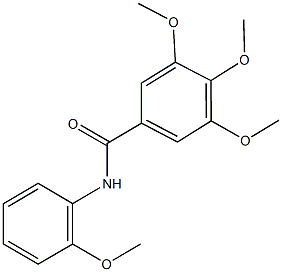 3,4,5-trimethoxy-N-(2-methoxyphenyl)benzamide Structure