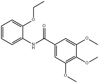 N-(2-ethoxyphenyl)-3,4,5-trimethoxybenzamide 구조식 이미지