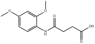 4-(2,4-dimethoxyanilino)-4-oxobutanoic acid Structure