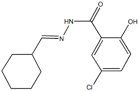5-chloro-N'-(cyclohexylmethylene)-2-hydroxybenzohydrazide Structure