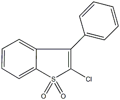 2-chloro-3-phenyl-1-benzothiophene 1,1-dioxide 구조식 이미지
