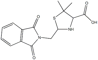 2-[(1,3-dioxo-1,3-dihydro-2H-isoindol-2-yl)methyl]-5,5-dimethyl-1,3-thiazolidine-4-carboxylic acid Structure