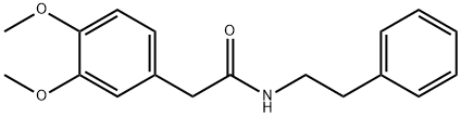2-(3,4-dimethoxyphenyl)-N-(2-phenylethyl)acetamide 구조식 이미지