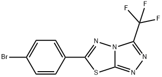 6-(4-bromophenyl)-3-(trifluoromethyl)[1,2,4]triazolo[3,4-b][1,3,4]thiadiazole Structure